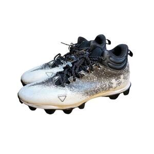 Under Armour UA Mens Size 11.5 Spotlight Fran RM 2.0 Cleats White/Black
